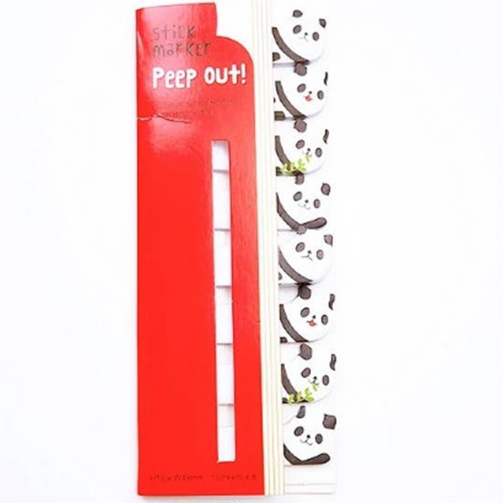120pc set of Kawaii Pandas page tabs/stickers/markers.